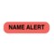 Nevs Name Alert 5/16" x 1-1/4" Flr Red w/Black N-2400 - alternate 1